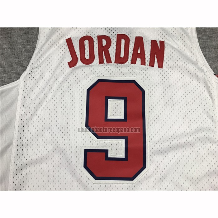 Camiseta USA 1992 Michael Jordan NO 9 Blanco